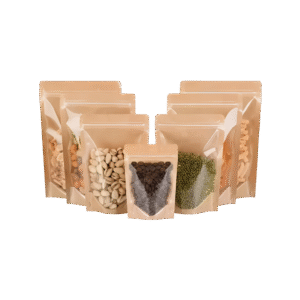Bolsa kraft frente transparente - 10X15